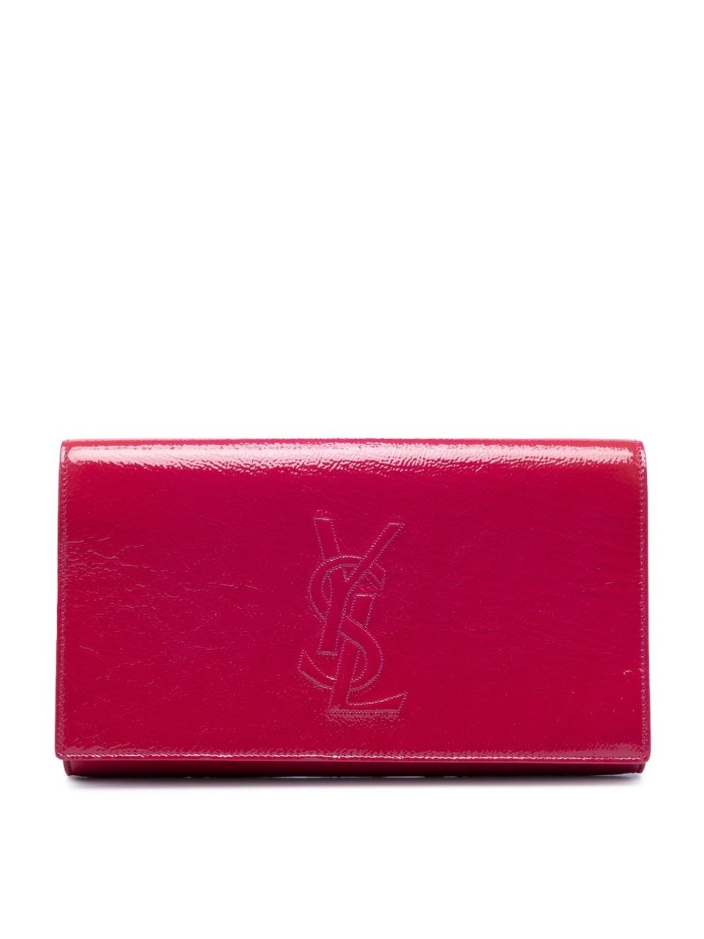 Saint Laurent Hot Pink Patent Leather Belle de Jour Clutch